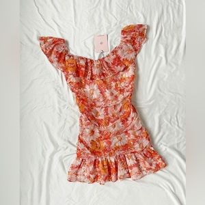 NWT Hello Molly Flowers on My Mind mini dress in pink